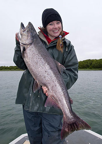 A bright oceancaught king Photo by Mark Emery