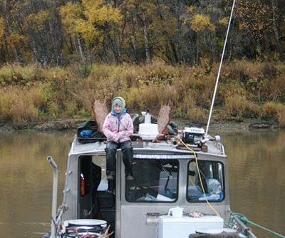 Jadelyn Betsy Murray on a family trip on the Yukon River  Photo courtesy Jacquelyn Crace Murray
